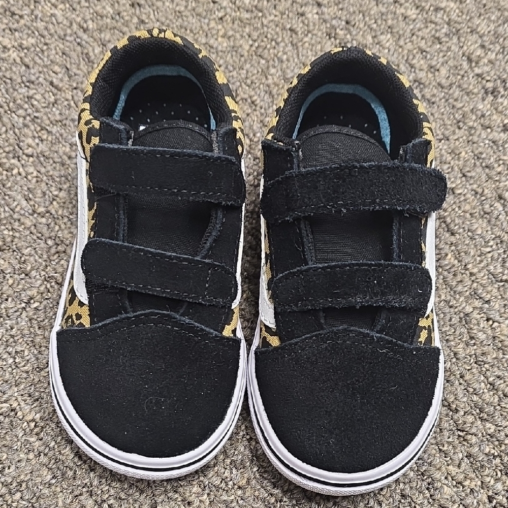 Vans Black and Yellow Slip-On Sneakers with Elastic Panels